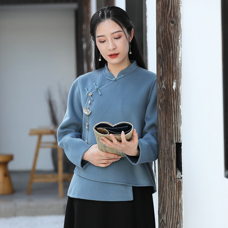 Retro Oriental Charm Clasp For Warm Zen Coat