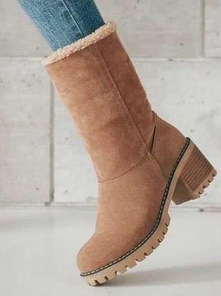 Chunky Mid Calf Winter&Snow Boots