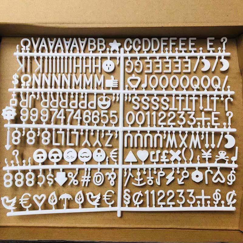 Handmade Felt Letter Message Board Components