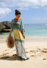 Tie Dye Printed Loose Beach Maxi Dress