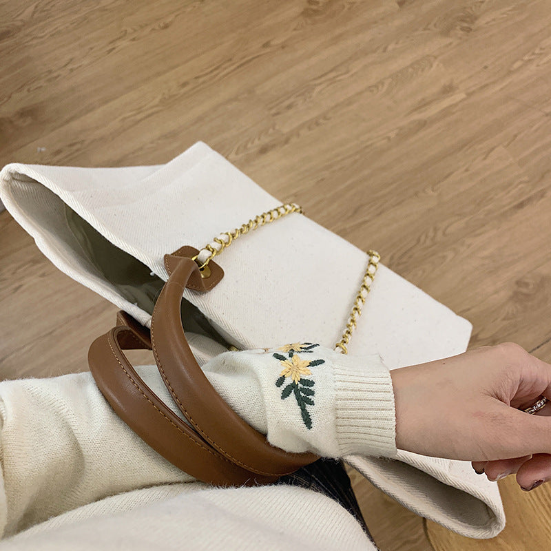 Large Capacity Single Shoulder Canvas Bag