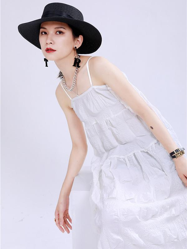 New Casual Sleeveless Suspender Dress