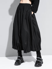 Cool Roomy Ruffled Wide Leg Pants