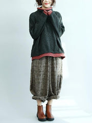 Loose Batwing Sleeves Knitting Sweater