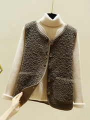 Roomy Warm Lambswool Vest