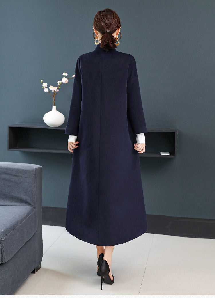 Retro Oriental Charm Solid Color Tang Suit  Overcoat