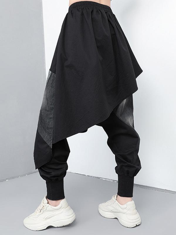 False Two Split-joint Punk Harem Pants