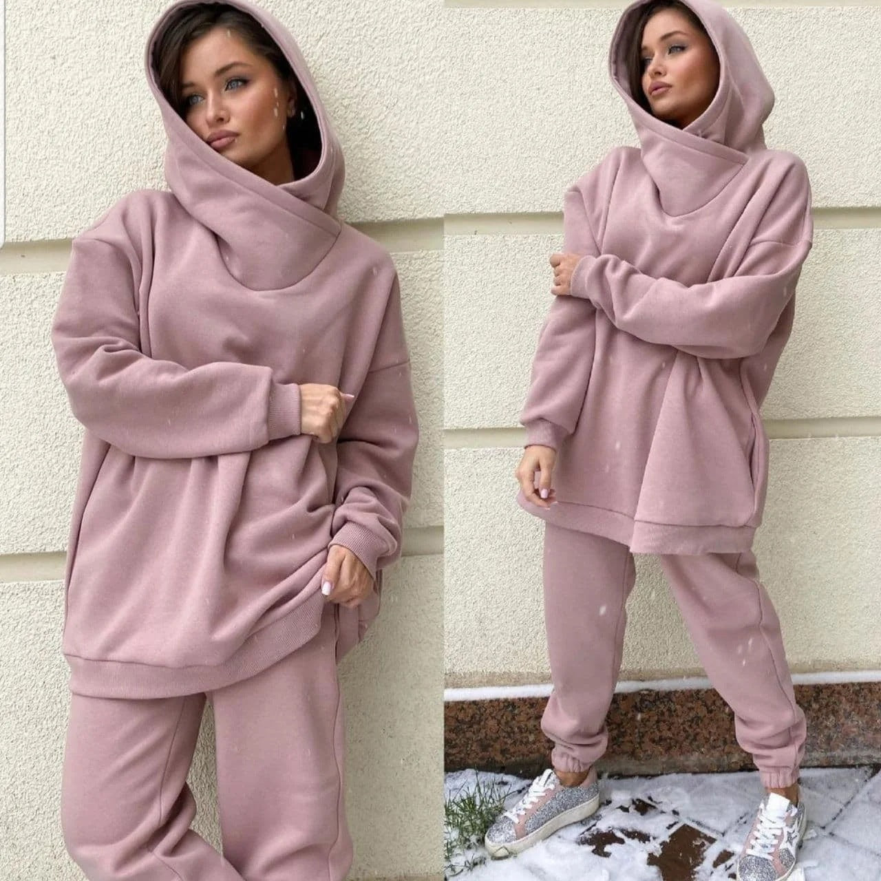 Two-Piece Casual Sweatshirt Suit