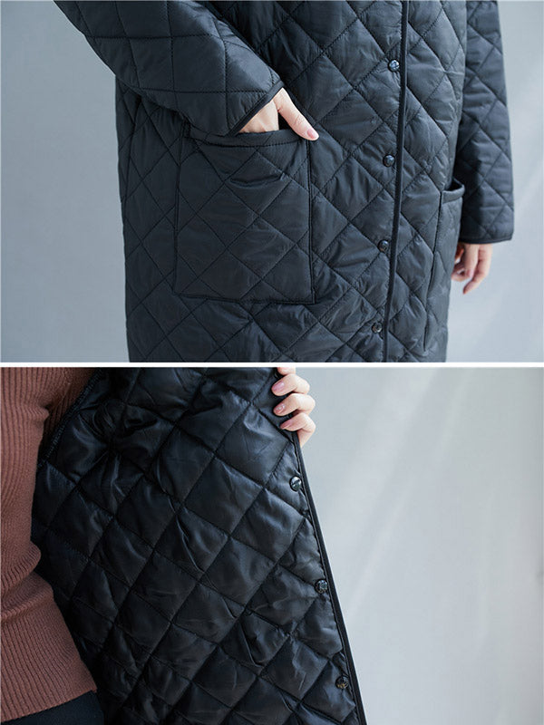 Original Solid Warm Thin Coat