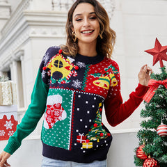 Christmas Snowflake Jacquard Knitted Sweater