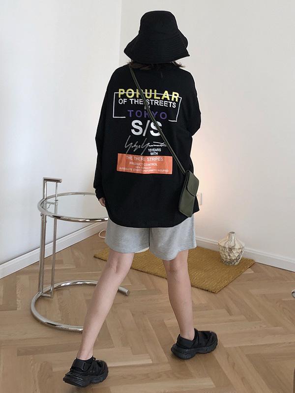 Loose Letter Printed T-Shirt