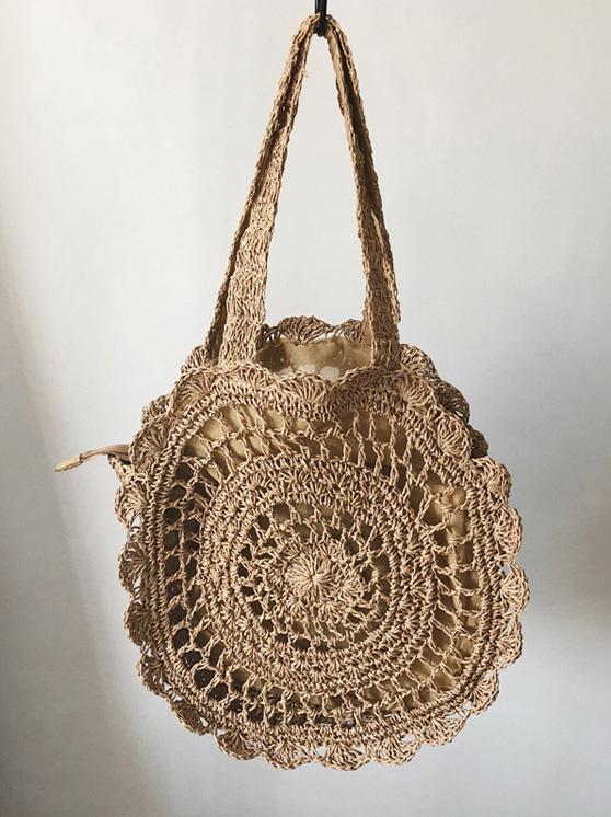 Crochetting Flower Knitting Bag