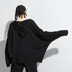 Women V-Neck Hooded Pocket Sweatshirt