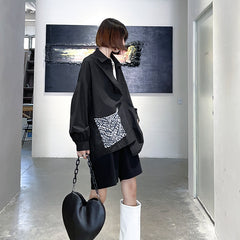 Personalized Stitching Design Loose Shirt