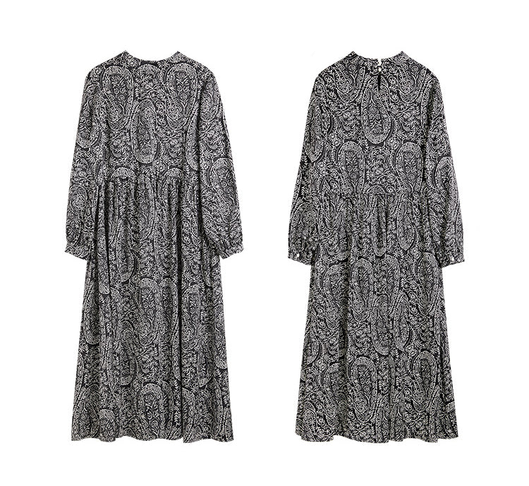 Chiffon Floral Loose Midi Dress