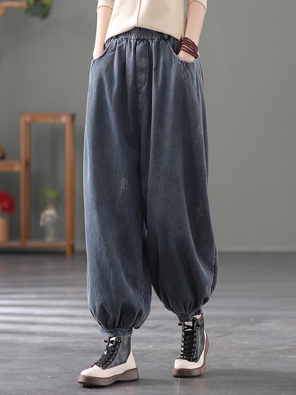 Casual Retro Baggy Denim Pants