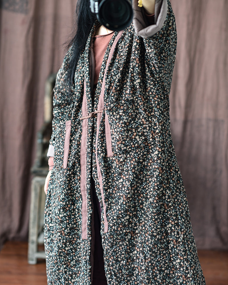 Lazy Printed Loose Coat