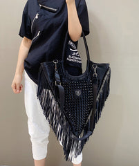 Personalized Rivet Tassel Crossbody Bag