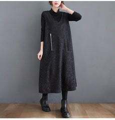 Women V-Neck Loose Casual Vest Dress