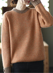 Solid Color Loose Pullover Sweater