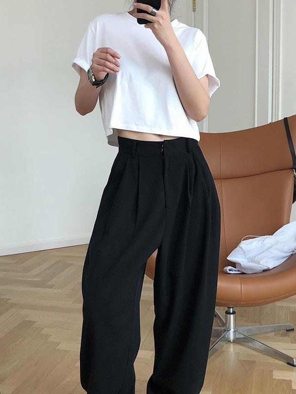 Loose Chic Solid Simple Comfortable Short T-Shirts