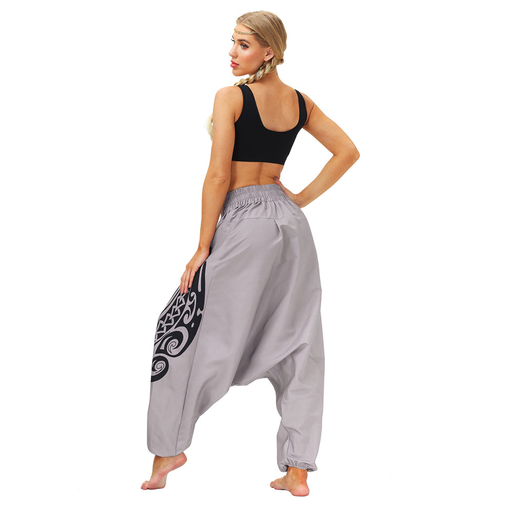 Totem Digital Print Loose Yoga Pants