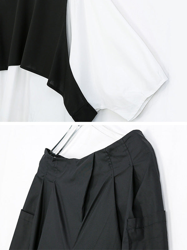 Three Piece Original Solid Vest& T-Shirt&Wide Leg Shorts