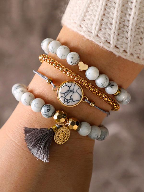 Fashion 4pcs Vintage Aolly Bracelets Accessories