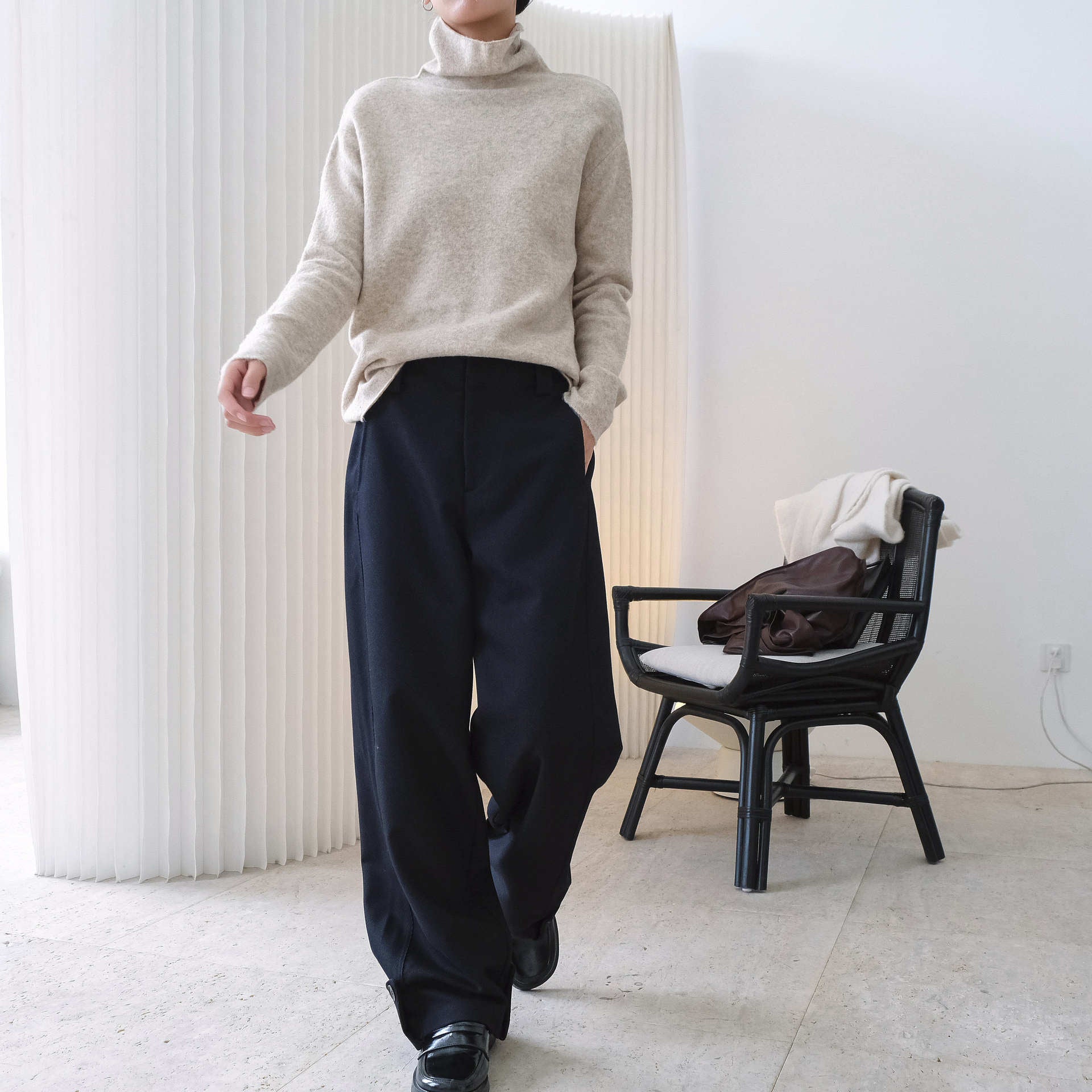 Casual Comfortable Turtleneck Sweater