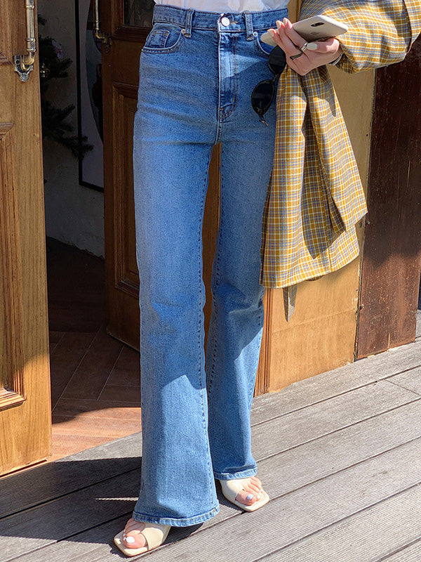 Retro High-Waisted Skinny-Leg Jeans