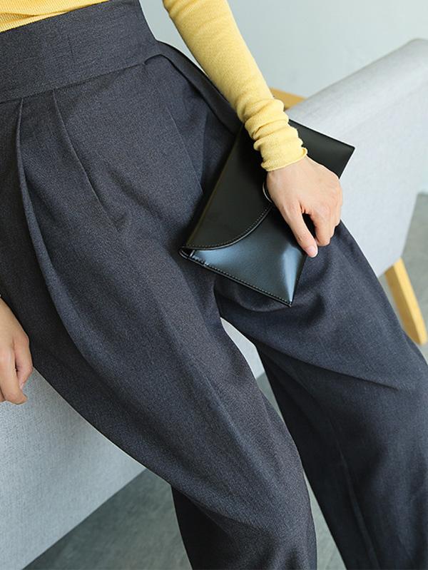 Loose Wide-Leg High-Waist Suit Pants