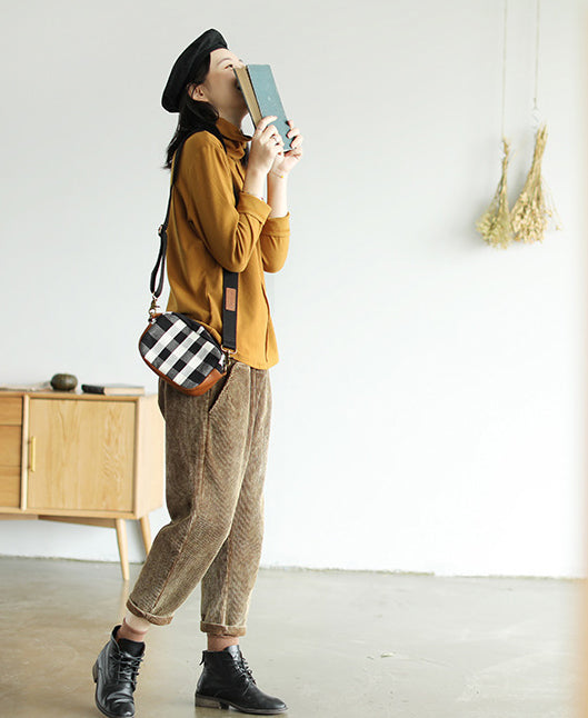 Simple Solid Color Turtleneck Long Sleeve T-Shirt