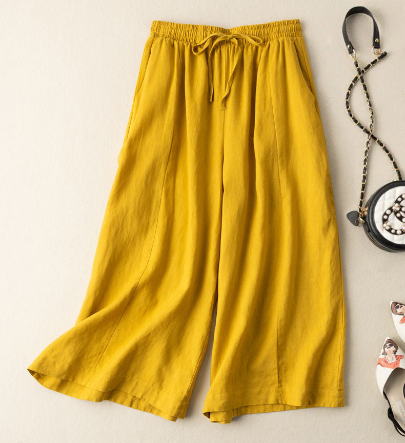 Loose And Versatile Casual High-Waisted Wide-Leg Pants