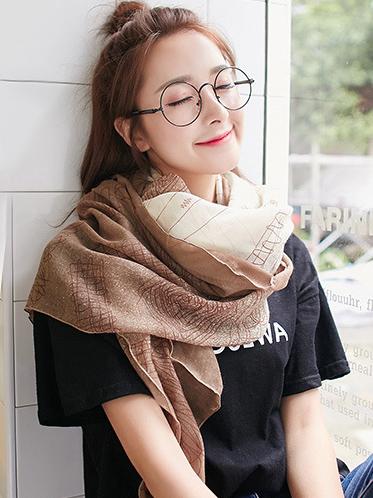 Comfortable Cotton Split-joint Scarf