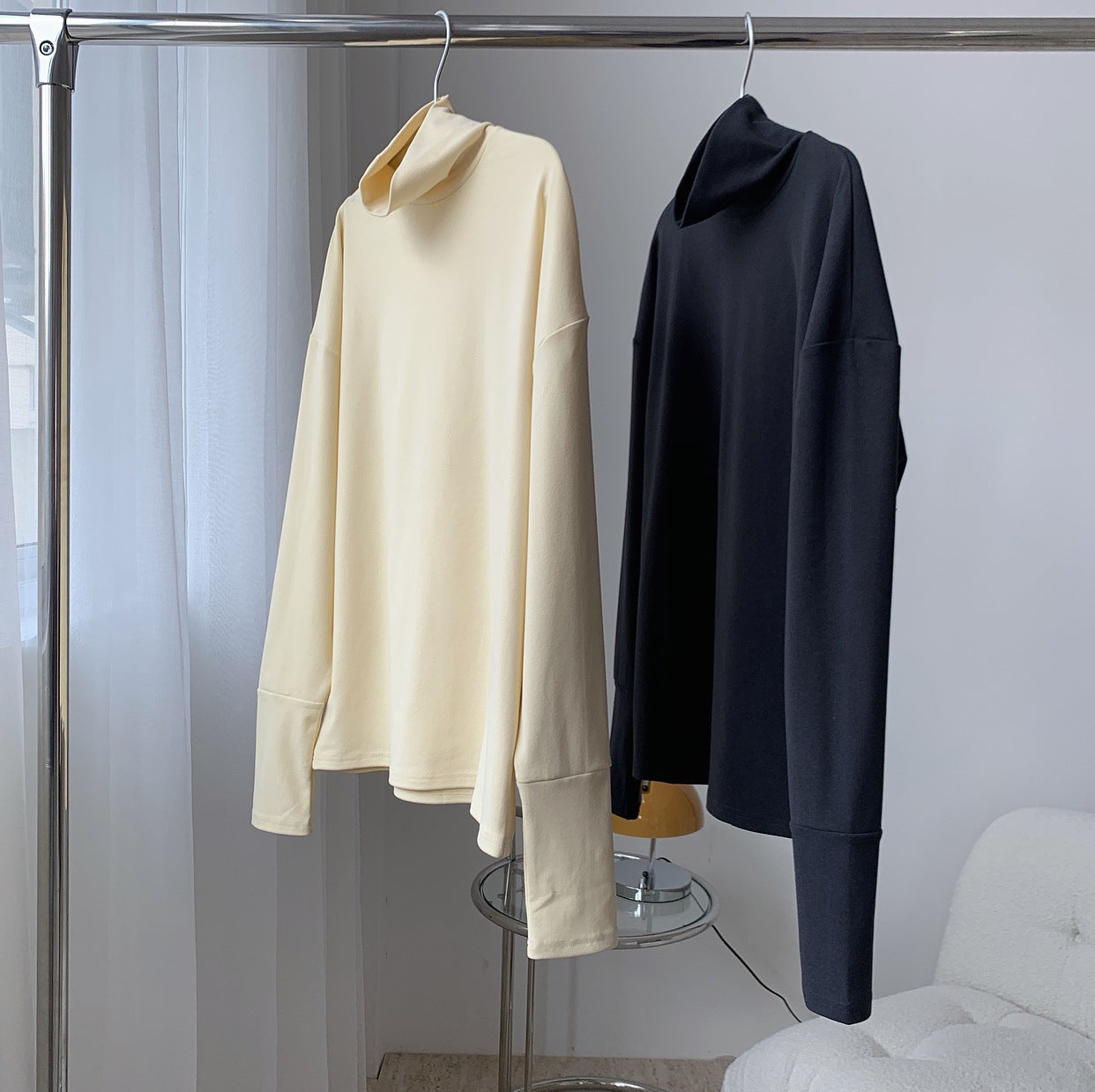 Simple Solid Color Loose T-Shirt Top