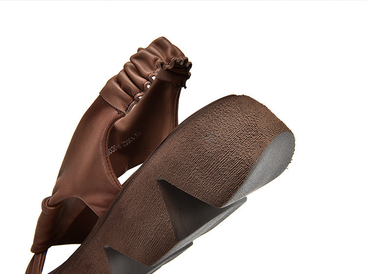 Retro Platform Platform Open Toe Casual Wedge Sandals