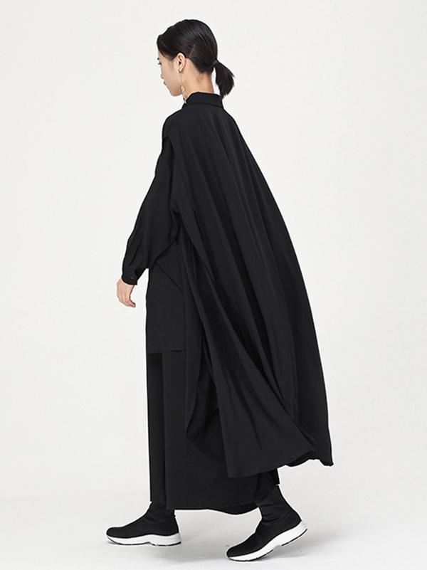 Original Chiffon Cropped Hemline Shirt