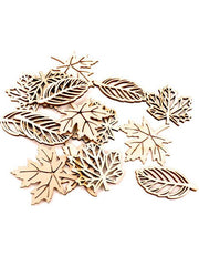 Burlywood Hollow Maple Leaves Painted Graffiti Accessories