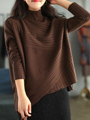 Women Retro Loose All Match Sweater