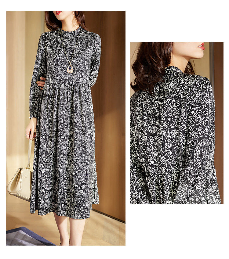 Chiffon Floral Loose Midi Dress