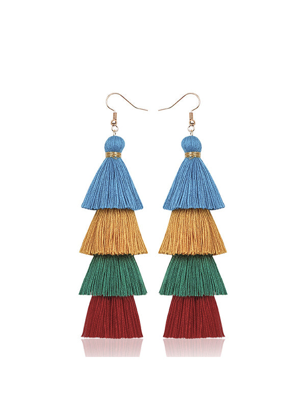 Handmade Bohemian Tassel Earrings