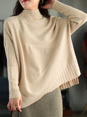 Women Retro Loose All Match Sweater