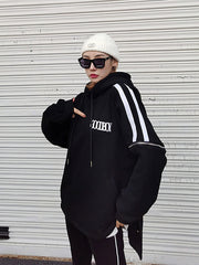 Women Hooded Zipper Casual Sweatshirt