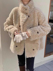 Casual Loose Double-Breasted Coat