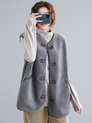 Loose Wool Vest Outwear