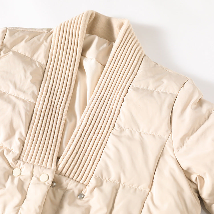 Simple Splicing Leisure Down Coat