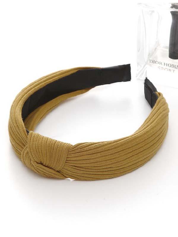 Solid Color Knot Headbands Hairband Hair Accessories Wide Side Hair Band