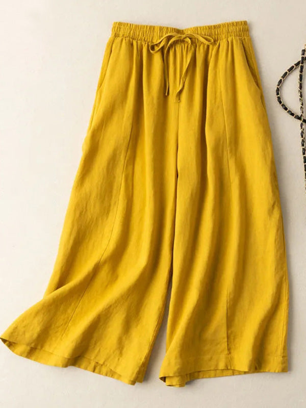 Loose And Versatile Casual High-Waisted Wide-Leg Pants