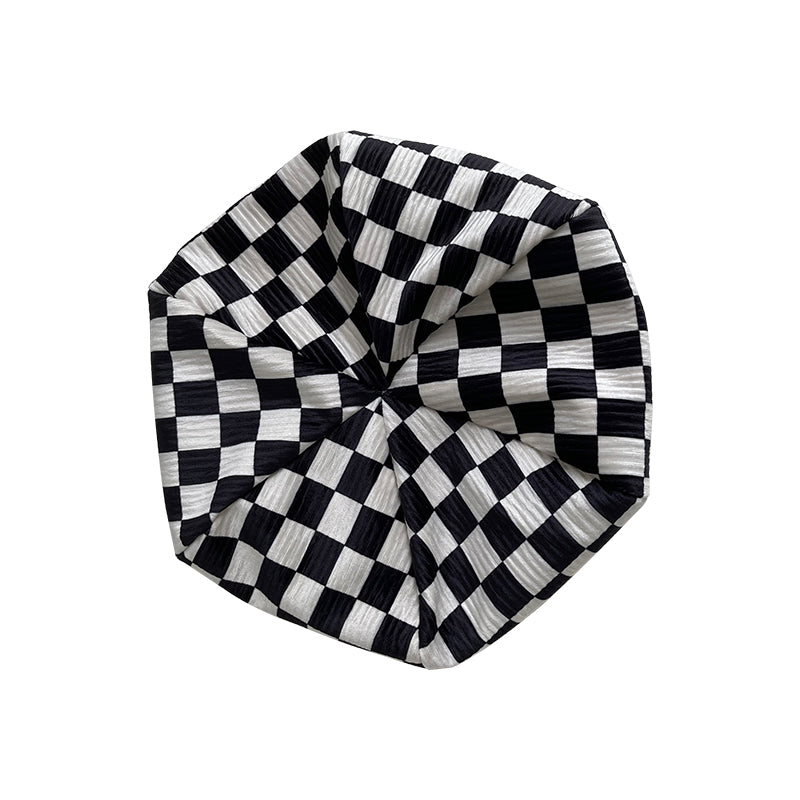 Checkerboard Check Beret