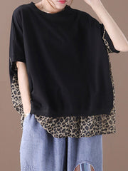 Original False Two Leopard T-Shirts Tops